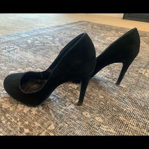 Jessica Simpson Suede Black Heels
